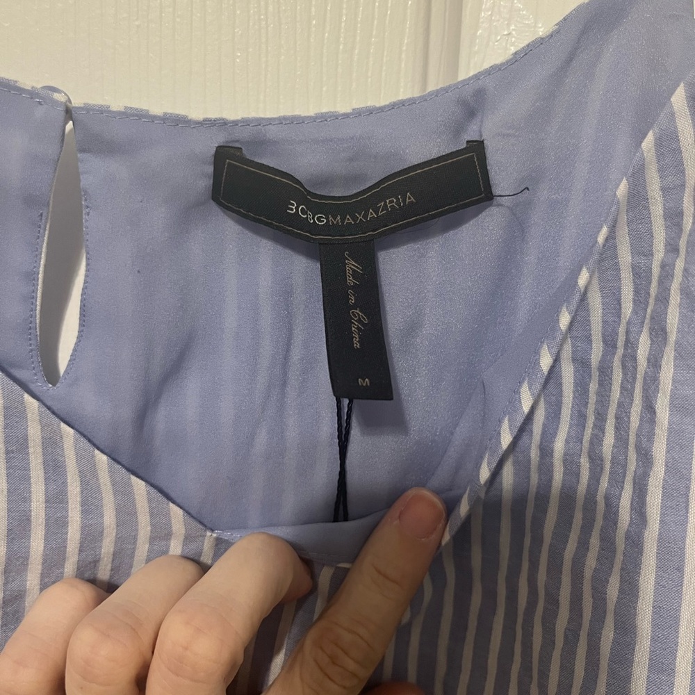 BCBGMaxAzria Blue Striped Camisole - Picture 2 of 6